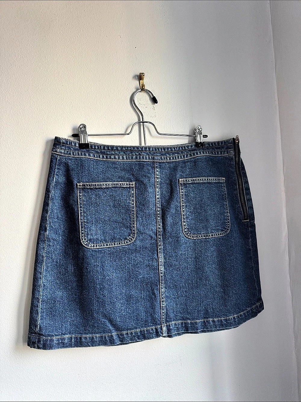 Loft Denim Mini Skirt Blue Size 14 Like New